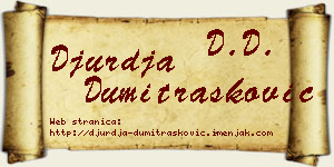 Đurđa Dumitrašković vizit kartica